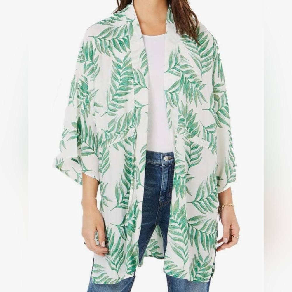 Tropical Print Kimono